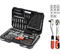 Yato YT-38811 - Jeu de clés à douilles - 150 pièce(s) - Chrome - Acier au chrome vanadium - 12 kg - 20,21,22,24 mm