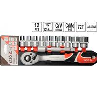 YATO YT-38821 - Jeu de clés à douilles 1/2"12pcs.