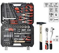 YATO YT-38901 Lot de 122 douilles 1/4" 1/2"