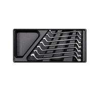 ClÃ© polygonale double, coudÃ©e, 7 piÃ¨ces, 6-19 mm, dans un insert de tiroir, Y