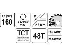 YATO YT-6058 Plaque séparatrice, meuleuse d'angle