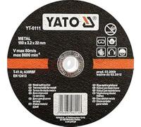 Yato YT-6137 Coupe-disque accessoire pour meuleuse d'angle - Accessoires pour meuleuses d'angle (coupe du disque, centre plat, métal, universel, 40 cm, noir)