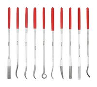Yato YT-6145 Set de 10 aiguilles avec diamants 3 x 140 x 25 mm