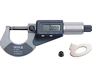YATO YT-72305 Micromètre Extérieur digital-0-25 mm/0,01 mm