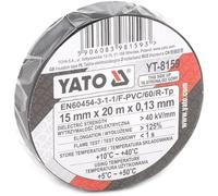 YATO YT-8159 - Ruban d'isolation électrique en PVC, 0,13 mm, 15 mm x 10 m, noir