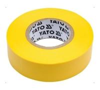 Yato YT-81654 Ruban PVC isolant électrique 0,12 mm x 19 mm 20 m Jaune