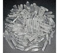 YATOJUZI Points de cristal de quartz transparent de 0,2 kg - Cristaux de guérison naturels polis - Pierres en vrac polies pour la méditation, le yoga, le chakra, le Reiki, la thérapie des cristaux - 1