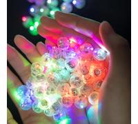 YATOSEEN 150 PCS LED Ballons Lampes, Mini Ballons Lumineux à LED Boule, Rond Balloon Lumière Multicouleur pour Noël, Nouvel An, Mariage, Intérieure Extérieure (Coloré)