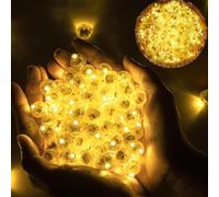 YATOSEEN 150 PCS LED Ballons Lampes, Mini Ballons Lumineux à LED Boule, Rond LED Balloon Lumière Chaudecouleur pour Noël, Nouvel An, Mariage, Intérieure Extérieure, Décoration de Fête de Halloween
