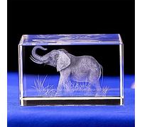 YATOSEEN 3D Laser Cristal Éléphant Ornement Figurine Cadeaux, Home Decor Artisanat Éléphant Idées Cadeaux pour Amoureux D'éléphant Petite Amie Femme Maman Couples, Anniversaire Saint Cadeau Spécial
