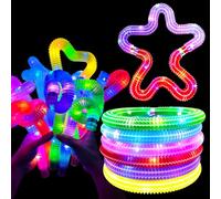 YATOSEEN Lot de 12 Tubes Lumineux Pop, Bâtons Lumineux pour Fête d'anniversaire pour Enfants et Adultes, pour Garçons et Filles, Jouets Sensoriels, Décorations de Fête Qui Brillent dans Le Noir