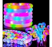 YATOSEEN Lot de 12 Tubes Lumineux Pop, Bâtons Lumineux pour Fête D'anniversaire pour Enfants et Adultes, pour Garçons et Filles, Jouets Sensoriels, Décorations de Fête qui Brillent Dans le Noir