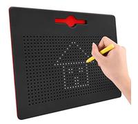 YATOSEEN Planche à Dessin Magnétique Tablette Magnétique Enfant Ardoise Magique avec Stylo pour Enfant Jouet Educatif, 31.5x25.5x1.5 cm (Grand, Noir)