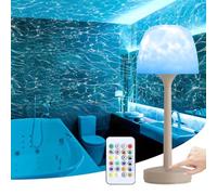 YATOSEEN Projecteur Ciel Étoilé - Lampe de salle de bain étanche avec projecteur d'ondes marines à 16 couleurs, commande tactile et télécommande, pour salle de bain/baignoire/chambre à coucher