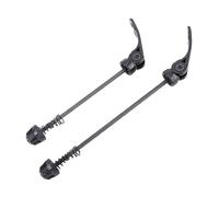 Yatrosynth 2 pièces Axes De Roue Avant Et Arrière De Vélo À Dégagement, Front Rear Hub Ultralight Bicycle Quick Release Wheel Nuts, pour Vélo pour Vélo de Route VTT/Brochettes de Vélo -Noir