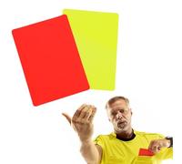 Yatrosynth 2 Pieces Cartons Arbitre Football, Carton Jaune Et Rouge Arbitre, Idéal pour Les Entraîneurs, Arbitres et Officiels