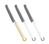 Yatrosynth 3 Pièces Brosse de Nettoyage, Brosse à Joint Carrelage, Brosse Nettoyage Salle de Bain à Poils Durs, pour Rainure Fenetre, Salle de Bain, l'évier, Cuisine(1 Beige + 2 Blancs)