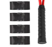 Yatrosynth 4 Pièces Enhance Grip pour Raquettes, Overgrip de Tennis Antidérapant/Séchage Rapide, pour Grip de Tennis, de Badminton - Noir