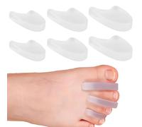 Yatrosynth 6 Entretoises Séparateurs d'orteils, Alignement Orteils Croisés, Disponible en trois tailles : grande, moyenne et petite(Givré)