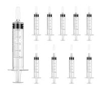 Yatrosynth Lot de 10 Plastique Seringues Sans Aig, 5ml Seringues de Distribution, Emballés Individuellement, pour Arroser les Plantes, Nourrir les Animaux et Usage Industriel