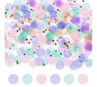 Yatrosynth Lot de 6000 confettis Multicolores 50 g, Décoration de Table de Mariage, 1 cm pour Mariage, Anniversaire, Fête Décoration de Table - Violet Rose