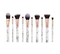 Yatrosynth Pinceaux Maquillages 10 PCS Set Pinceaux Maquillages Professionnels Pinceau pour Fond de Teint Poudre, Fard à Paupières, Contour?Blanc?