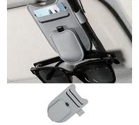 Yatrosynth Porte Lunettes pour Voiture, Magnétique Pare Soleil Voiture Accessory Clip, pour Lunettes de Soleil Carte Ticket - Gris