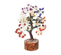 YATSKIA Arbre de Vie Chakra - Arbre de Vie en Cristal et Pierres précieuses - Feng Shui et décoration spirituelle - Cadeau de Pendaison de crémaillère