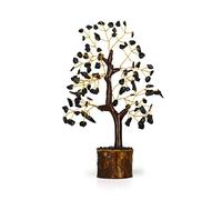 YATSKIA Arbre en Cristal de Tourmaline Noire Feng Shui - Pierre précieuse de Tourmaline Noire - Arbre à Pierres précieuses - Décoration spirituelle - Cristal de Quartz Noir, Cristal de Tourmaline