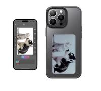 YATUO Coque de téléphone à encre électronique à faire soi-même pour iPhone 15 PRO - Projection arrière intelligente - Affichage instantané des photos sur l'écran d'encre - Personnalisez votre coque de