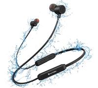 YATWIN Écouteurs Bluetooth 5.0 HiFi, étanche IPX7, ultra-légers, microphone MEMS réduction bruit, pour le jogging