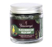 Yauvanya Savon noir marocain Beldi 100g Savon traditionnel Hammam à l'huile d'olive et d'argan