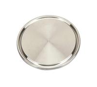 YAVCBOPM 1.5 "2" 3 "4" 6 "Tri pince SUS 304 en acier inoxydable sanitaire Tri-pince TC couvercle aveugle embout virole OD 50.5mm-145mm(Ferrule 34mm)