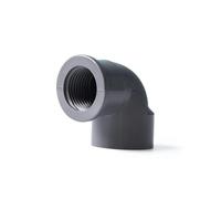 YAVCBOPM Coude à 90° de diamètre intérieur 20/25/32 mm, raccord égal/réduit, filetage for tuyau PVC 1/2", 3/4" et 1".(Gray,25mm(3l4))