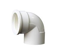 YAVCBOPM Coude à 90° de diamètre intérieur 20/25/32 mm, raccord égal/réduit, filetage for tuyau PVC 1/2", 3/4" et 1".(WHITE,25mm(1l2))
