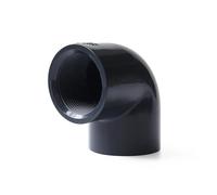 YAVCBOPM Raccord coudé à 90° 20/25/32/40/50/63 mm, filetage femelle simple, PVC gris foncé(25mm(3l4))