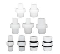 YAVCBOPM Raccord de connecteur de tuyau à filetage mâle, 1/4 "3/8" 1/2 "en plastique et Nylon avec anneau en caoutchouc, connexion droite for Aquarium RO eau(1)