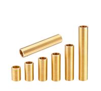 YAVCBOPM Tige filetée mâle creuse en laiton 1/2" 3/4" Longueur 30-120 mm, rallonge de tige filetée creuse en cuivre, connecteur de tuyau, épaisseur 3,5 mm DN15DN20(3l4 Inch,30mm)
