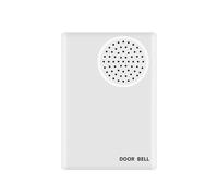YAVIS Sonnette de Porte Filaire 90DB invité Alarme câblée de Carillon de Porte DC 12V Wired Door Bell Bureau, Villa, Maison contrôle d'accès Système de Sécurité Alarme, Blanc