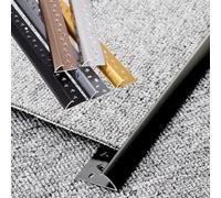 YAVYAV Bande De Bordure De Moquette, Baguette De Finition De Profilé Transition, Bande De Transition Tapis À Carrelage, Imperméable À l'eau(Rose Gold,A)