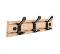 YAVYAV Marron/naturelles Patères Murales | Porte-manteau Mural Coulissant Pour Vêtements, Bagages, Clés - Crochets Muraux Pour Chambre, Salon, Couloir(Natural,30cm/11.8in)