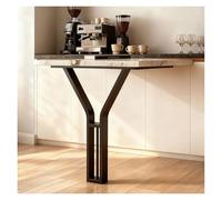 YAVYAV Pieds De Table Basse Robustes, Hauteur 72 Cm, 1 Pied De Meuble Industriel en Métal À Monter Soi-même, Pieds De Support en Acier Inoxydable pour Bureau Bar Établi(Noir,55 * 72cm)