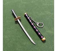 Yawdil 15CM Huit Couleurs Mini Zoro Épée porte-épée Hommes Boucle Porte-Outil Fourreau, Katana Sabre Voiture clé