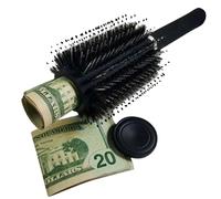Yawdil Brosse à Cheveux Peigne Diversion Stash Coffre-Fort Compartiment Caché, Argent Bijoux Boîte Secrète Brosse Parfait pour La Maison De Voyage