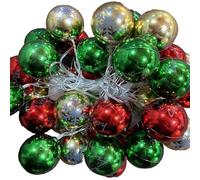 Yawdil Guirlande lumineuse LED en forme de boule de Noël pour décoration de maison, sapin de Noël, pendentif à suspendre