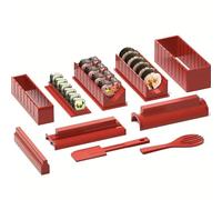 Yawdil Kit de Fabrication de Sushi, Outil de Bricolage Sushi Maker, spatule de Fourchette de Moule de Rouleau de Riz de Sushi pour la Cuisine à la Maison