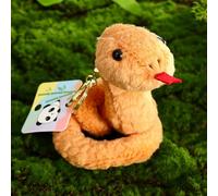 Yawdil Porte-clés en Peluche Doux Zodiaque Chinois Serpent Cartoon, poupée de Serpent Zodiaque en Peluche, Jouet en Peluche Pendentif Serpent Dessin animé