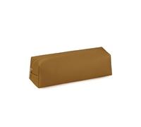 Yawdil Trousse à crayons pour étudiants avec grande capacité en cuir PU, trousse à crayons pour la papeterie scolaire, sac de rangement avec fermeture à éclair, marron, Marron, Trousse à crayons