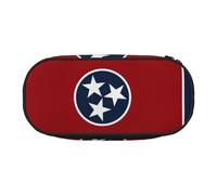YaWea Grande trousse à crayons avec imprimé drapeau de l'État du Tennessee - Grand sac de rangement pour université, maison, bureau
