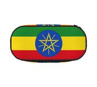 YaWea Grande trousse à crayons avec motif drapeau de l'Éthiopie - Grande capacité - Pour l'école, la maison, le bureau